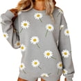 thumbnail image 3 of TaTaai Womens Festive St. Patricks Day Long Sleeve Crew Neck Pullover Sweatshirt Shamrock Print Casual Loose Soft Lightweight Holiday Tops For Daily Party Wear Gift, 3 of 7