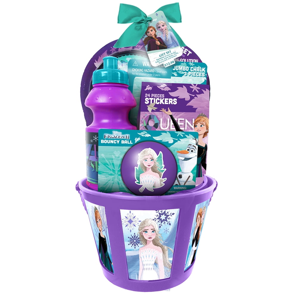 Megatoys Frozen 2 Window Bucket with Assorted Toys Easter Gift Set - Walmart.com - Walmart.com