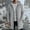 Gray, variant on FSYBOA Men's Zipper Hoodies Size 3XL, Casual Winter Loose Fit Long Sleeve Long Hooded Jackets Gray