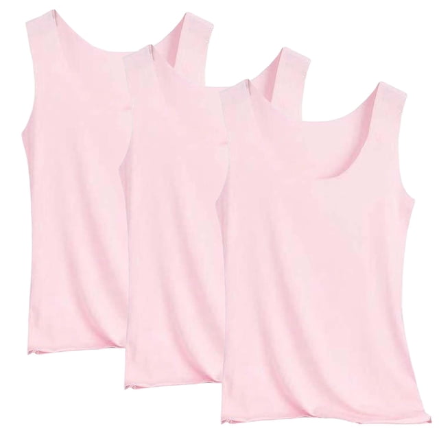 adviicd Tank Tops With Built In Bras Women's Tummy Control Shapewear Tank Tops Seamless Square Neck Compression Tops Slimming Body Shaper Camisole(Pink,L)