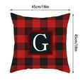 thumbnail image 3 of Up to 65% off! Pillow Cover Twenty Six Letters Christmas Pillowcase Peach Skin Print Cushion Cover Plaid Cushion Pillowcase, 3 of 3