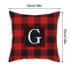 thumbnail image 3 of onlyliua ¡ ¡Ofertas Prime Day Hoy 2024! Funda de Almohada Navideña de Venas Letras, Funda de Cojín de Estampado de Melocotón, Funda de Almohada a Cuadros, 3 of 3