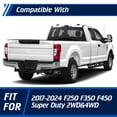 thumbnail image 2 of Rear Bumper,Fit for 2017-2025 Ford F250/F350,w/Main Body+Side Wings,Heavy Duty Steel Black Fine Sand Grain Powder, 2 of 12