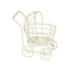 thumbnail image 4 of Cochecito de bebé para casa de muñecas a escala 1:12, decoración para casa de muñecas, dioramas, accesorios fotográficos, escenas para guardería. beige, 4 of 8