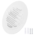 thumbnail image 1 of Cubierta de rejilla de ventilación redonda de 3" Uxcell, rejilla de acero inoxidable 304 con malla de pantalla para ductos de ventilación blanca, 1 of 6