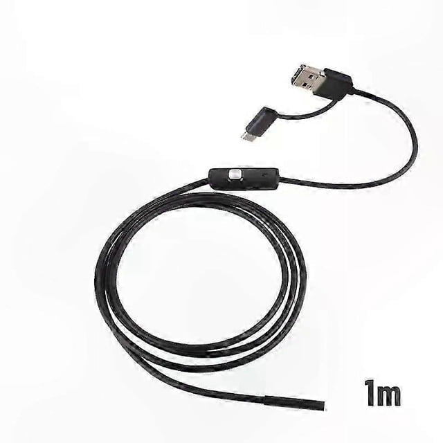 HD Endoscope Camera with MicroUSB and Type-C Compatibility for Android Devices, 8mm Diameter, 2M/5M/10M Length Options