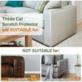 thumbnail image 5 of Pawaboo Cat Scratch Furniture Protector Tape,Cat Scratch Deterrent Tape, Cat Furniture Protectors Tape, Couch Corner Cat Scratch Protector for Furniture with 60 PCS Upholstery Pins-10 Pack, White, 5 of 11