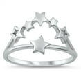 thumbnail image 1 of Super Star Ring Wholesale .925 Solid Sterling Silver Band Jewelry Female Male Unisex Size 6, 1 of 4