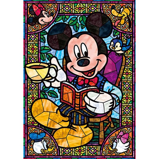 (w440) Kit Punto Cruz DIY Mickey Diamante 5D Diamante 30*40 Cm
