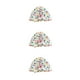thumbnail image 5 of Yuarrent Gorros secos para ducha Estampado de flores Impermeable Reutilizable Banda elástica Cubierta Ajustable Turbante Gorro Barbero Azul Type1 NO1, 5 of 6