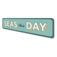thumbnail image 4 of Seas the Day Novelty Decor, Metal Wall Sign - 4x18 Inches, 4 of 4