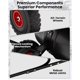 thumbnail image 4 of 29-pulgada u-shaped rod heavy-duty steel snow shovel con wheels adjustable handle blade angle para effortless driveway snow removal-negra con red accents, 4 of 7