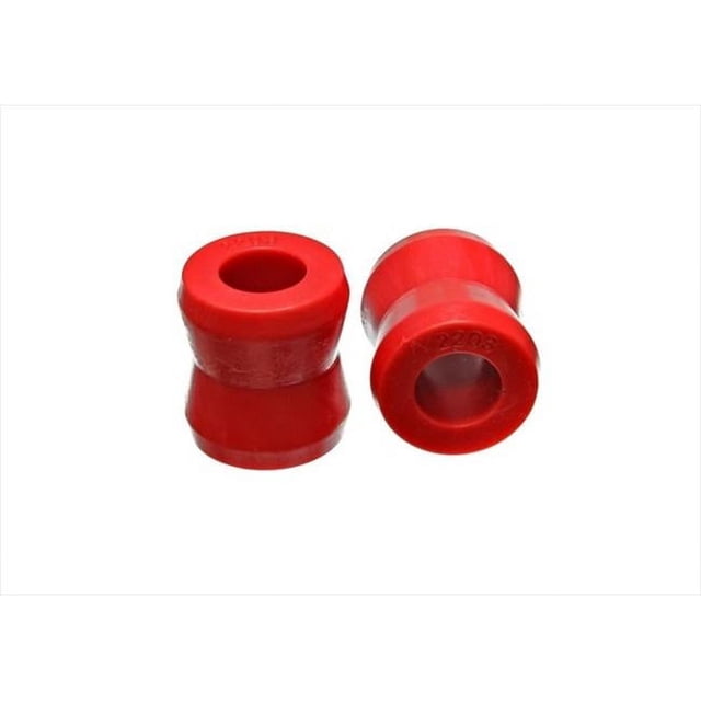 Energy Suspension 9.8109R Shock Absorber Mount Bushing Red; Polyurethane; Includes Two Bushings For Large Race Hourglass Shape