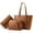 Brown-3pcs, variant on Purses and Handbags for Women, Fashion Tote Satchel Shoulder Bag,Top Handle Satchel Bags Purse Set- 3pcs & Beige