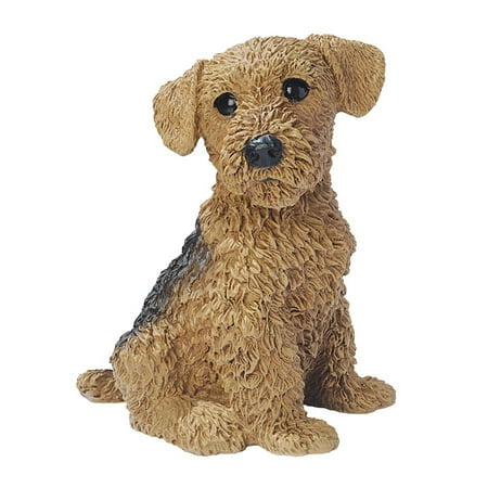 Airedale Puppy Dog Statue