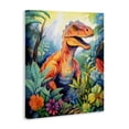 thumbnail image 3 of Stupell Industries Dinosaur Leafy Green Jungle Canvas Wall Art, design by Creative Studio, 20 x 16, 3 of 7