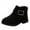 Black, variant on Huowey Girls Shoes Fashion Solid Color Short Boots Non Breathable Women Boots