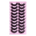 thumbnail image 1 of Pestañas postizas con efecto rizado y esponjoso, pestañas postizas para extensiones de pestañas de maquillaje, paquete de 10 pares, 1 of 5