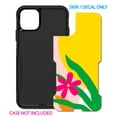 thumbnail image 2 of DistinctInk Custom SKIN / DECAL compatible with OtterBox Commuter for iPhone 11 Pro (5.8" Screen) - Summer Vibes Bold Flower Pink Green Yellow, 2 of 5