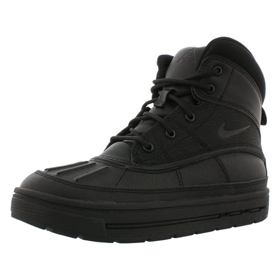 Nike Woodside 2 High Boys Shoes Size 2, Color: Black/Black/White