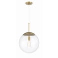 thumbnail image 3 of 56893-SB Craftmade Lighting Gaze - 1 Light Pendant In Contemporary Style-15.13 Inches Tall and 14 Inches Wide-Satin Brass Finish-Clear Glass Color, 3 of 8
