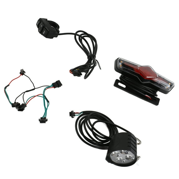 Cycling Bike Light Set IPX4 Water Resistant Bike Headlight And Tail Light With Turn Signals Set For Night Cycling 36V-60V