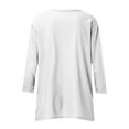 thumbnail image 6 of gakvbuo Tunic Tops for Women Loose Dressy 3/4 Sleeve Tops Round Neck Flowy Shirts Long Blouse To Wear With Leggings, 6 of 7