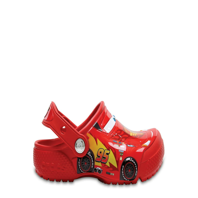 Red Crocs Boys Toddler Cars Lightning Mcqueen Classic Clog