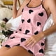 thumbnail image 5 of Camisón corto para mujer, moda, temperamento, liso, vestido, pijama, tirantes, camisón, 5 of 5