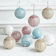 thumbnail image 5 of 4 bolas navideñas con adornos TUNC de 8 cm con purpurina rosa, 5 of 5