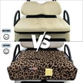 thumbnail image 5 of HUIACONG Leopard Print Golf Cart Seat Covers Portable Comfortable Golf Cart Seat Covers Club Car Easy to Install Anti-Slip Fit Most Cars EZGO Yamaha Club Car, 5 of 7