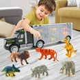 thumbnail image 4 of Richgv Dinosaur Truck Toys for Kids, Toddler Toys Dinosaur Truck Carrier Toy with 6 Dinosaurs 6 Wild Animals, Dinosaur Toys for Boys Girls 3 4 5 6 Year, 4 of 7