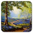 thumbnail image 2 of Vinyl Drink Coasters - Set of 4 - Spring Time in the Forest, 2 of 3