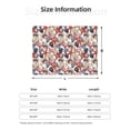 thumbnail image 5 of Goofa Starfish Shell Pattern Fleece Throw Blanket for Couch, Soft Checkered Flannel Blanket for Sofa, Warm Cozy Decorative Blanket Fall Decor Gift-80"x60", 5 of 6