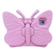 thumbnail image 2 of ELEHOLD Cute Kids Case for iPad 9th/8th/7th Generation 10.2" (2021/2020/2019) / Air 3rd Gen/Pro 10.5 Kids Friendly EVA Butterfly Design Kickstand Heavy Duty Rugged Shockproof Protective Case,Pink, 2 of 7