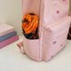 thumbnail image 4 of Bolsas Lona Con Lazo para Libros Mochila Diaria Mujeres Y Niñas La Escuela () Rosa, 4 of 8