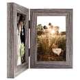 thumbnail image 6 of Golden State Art 2-Opening 4x6 Gray Folding Tabletop Decor Collage Picture Frames, 1 Pack, 6 of 8