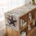thumbnail image 6 of Table Runners 36 Inches Long Dress Scarves, Texas Star Vintage Farmhouse Kitchen/Dining Table Runner, Short Coffee Tablerunners, Brown Retro Berry Wooden 13x36 Inch, 6 of 9