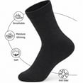 thumbnail image 5 of Anewi Diabetic Socks for Men, Extra Wide Loose Fit Ankle Socks, Non Binding Thin Seamless Socks for Everyday Wear, Soft Comfort, 4 Pairs, Multiple Colors, 5 of 8