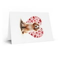 thumbnail image 2 of DistinctInk Greeting Card / Note Card - Valentine's Day Clumber Spaniel - PACK of 1, 2 of 7