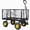 Black, variant on S-HOME 4-in-1 Oversized Steel Dump Garden Cart with Removable Liner and Side Panels for Outdoor Use and Landscaping