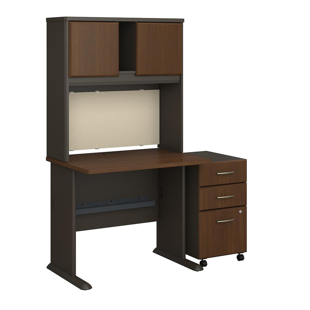 Series A 36W Desk with Hutch and Mobile File