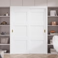 thumbnail image 2 of 60" x 80" 3-Lite Space-Saving Pantry Closet Sliding Doors With Hardware, 2 of 8