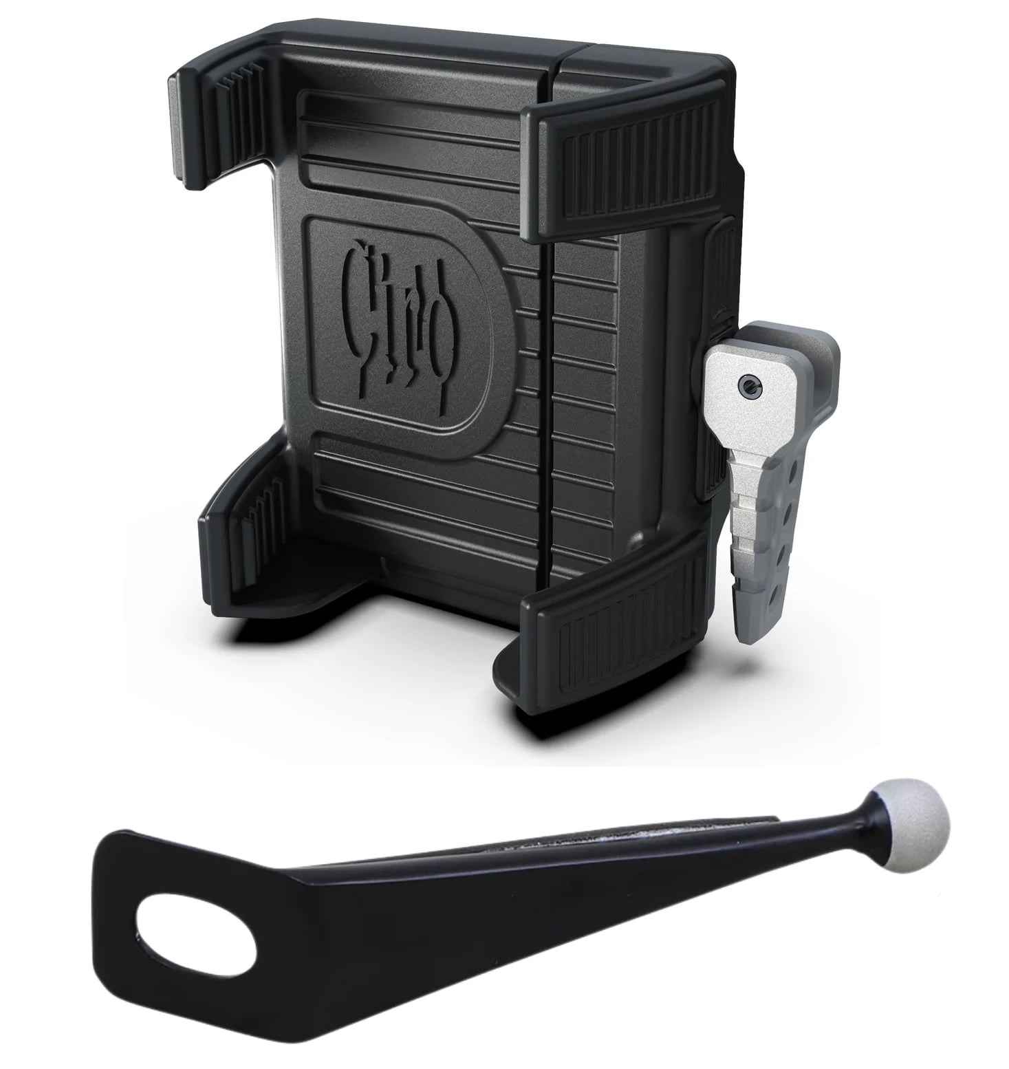 Ciro Handlebar Smartphone/GPS Holder Black w/Fairing Mount (50317