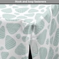 thumbnail image 4 of Neutral Color Dog Crate Cover, Repetitive Pebble Like Shapes Along Wavy Stripes Round Elements, Easy to Use Pet Kennel Cover for Dogs, 35" x 23" x 27", Pale Seafoam and White, by Ambesonne, 4 of 6