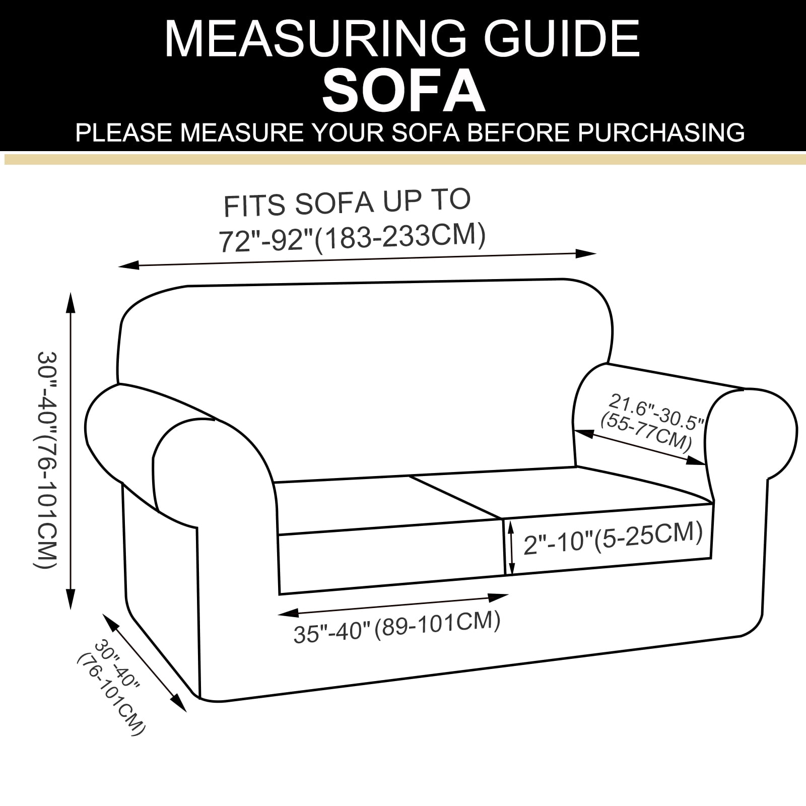 U-NICE HOME 3 Pieces Stretch Couch Cover Sofa Cover Washable Sofa Slipcover With Individual Seat Cushion for 2 Cushion Couch Sofa Pet Friendly, Burgundy