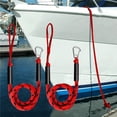 thumbnail image 2 of 2Pcs Boat Bungee Dock Line With Loop Boat Ropes For Docking Marine Dock Line Marine Dock Line Loop Rope Bungee Cord Tie Down ,Long Lasting, 2 of 2