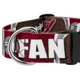 thumbnail image 5 of Country Brook Petz® 1 1/2 inch Deluxe Crimson and White Football Fan Dog Collar Limited Edition, Extra Large, 5 of 5