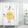 thumbnail image 1 of ABPHQTO Have a Nice Day Cute Funny Cartoon Illustration Lemon Cortina de ducha 160x180 cm, 1 of 1