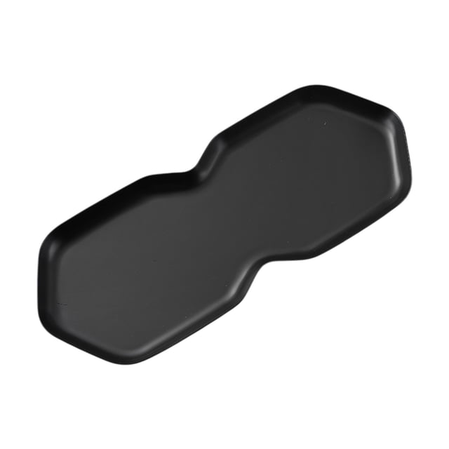 Plateau de Rangement Octogonal en Acier Inoxydable pour Bijoux, Style Ins, Or, Cosmétique